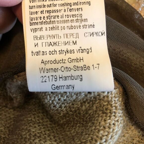 Heinrich Heine Mixed Knit, Lace, & Chiffon Fairy Grunge Top Size 12 - Picture 12 of 16